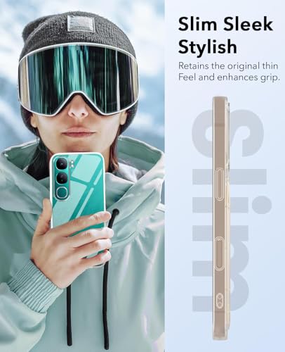 Image of Jkobi Lifetime Anti-Yellow Clear Back Cover Case for Vivo Y300 (Sleek Hard Crystal | Shockproof and Camera Protection)