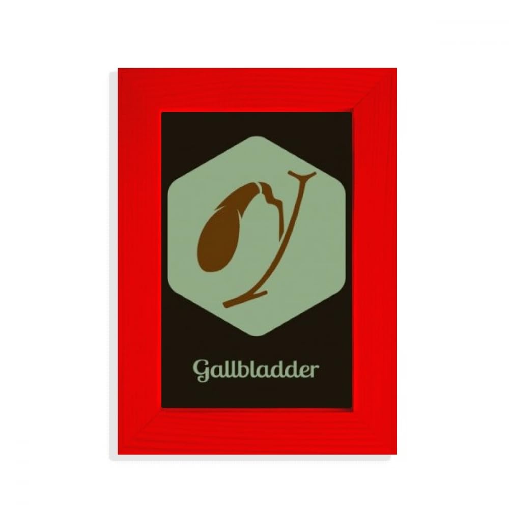 Cadre photo rouge Art Déco Vessie biliaire pour raviver un mur blanc et terne