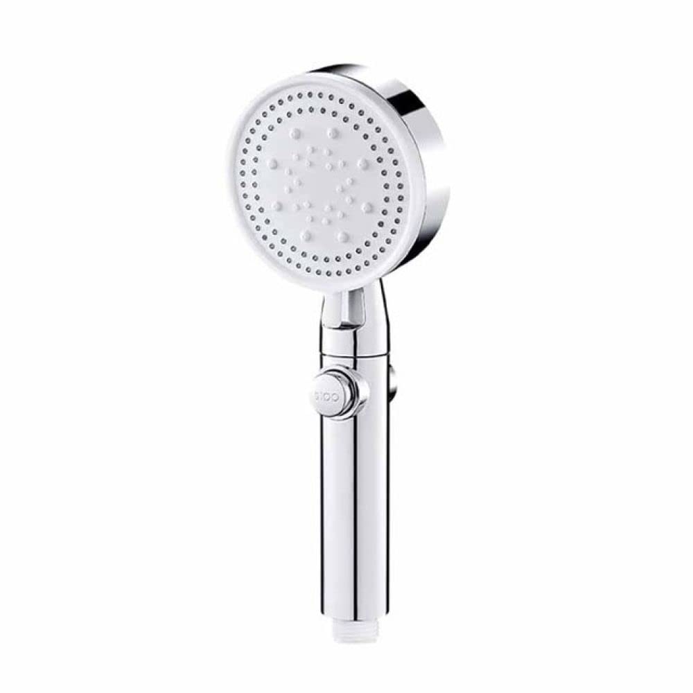 Pommeau de douche haute pression réglable 5 modes avec bouton d'arrêt intégré