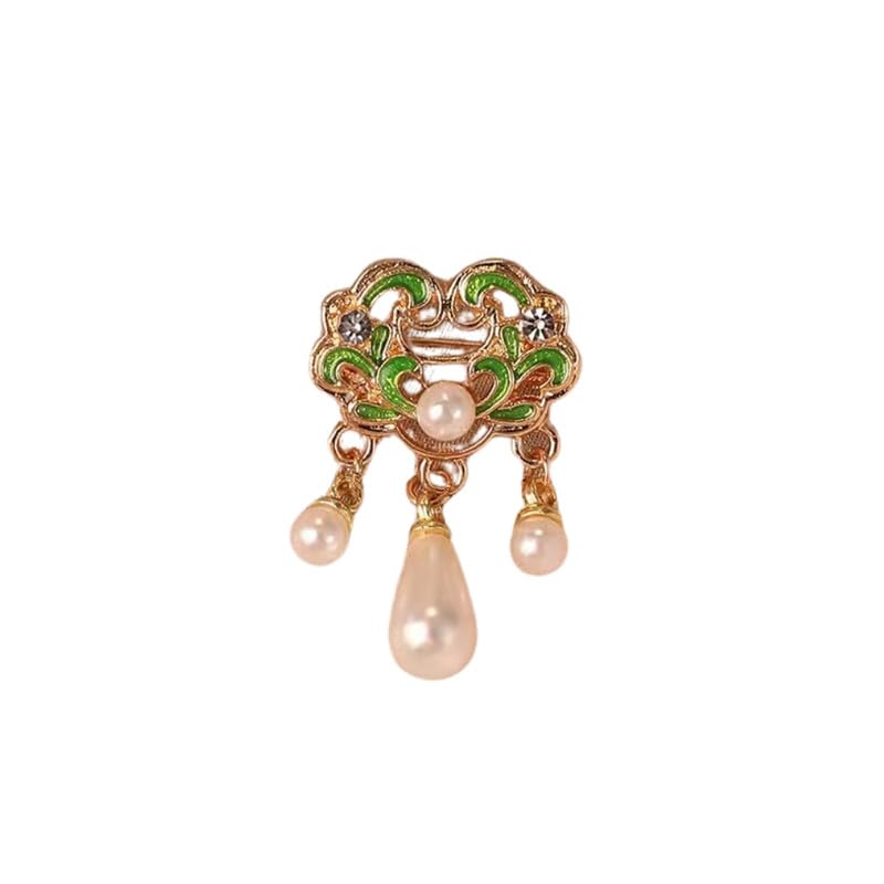 Women's Cloud Pearl Brooch Pin Safety Lock Lapel Corsage Clothing Accessory-image-35