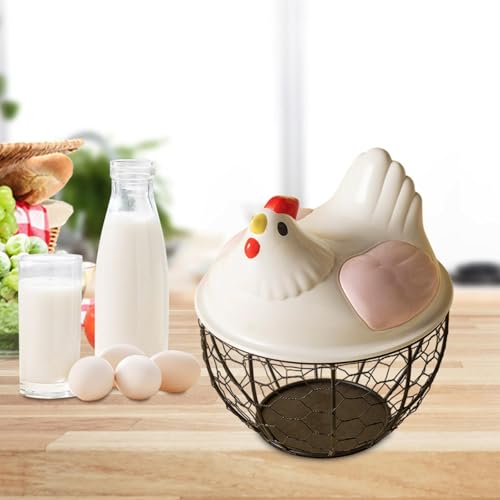 Cesta para huevos portátil que evita roturas y decora tu encimera 6