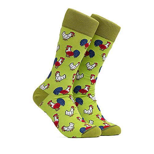 ZICCI Man Mid Calf Crew Socks Crazy Fun Cute Animals Design Casual Fancy Cotton Size 9 13 Fun Colorful Art men