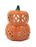 Yankee Candle Small Pierced Orange Pumpkin Votive and Tea Light Candle Holder