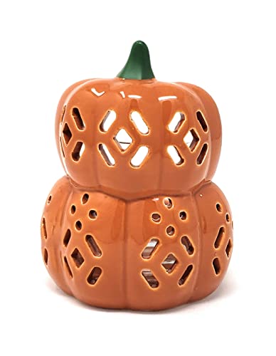 Yankee Candle Small Pierced Orange Pumpkin Votive And Tea Light Candle Holder #TOP28