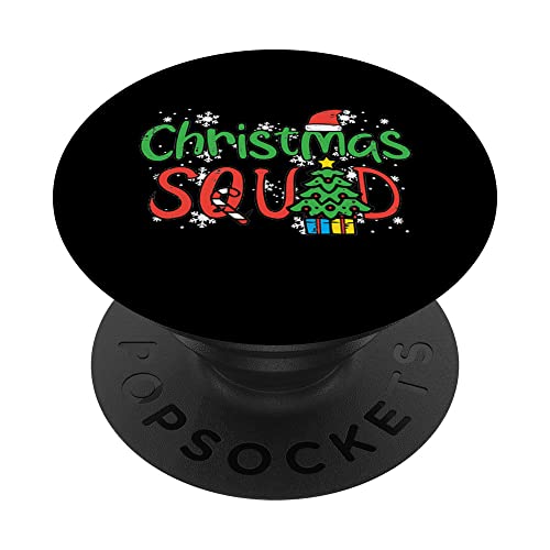 Christmas Squad Family Xmas Crew Hombres Mujeres Niños Niñas Niños PopSockets PopGrip Intercambiable
