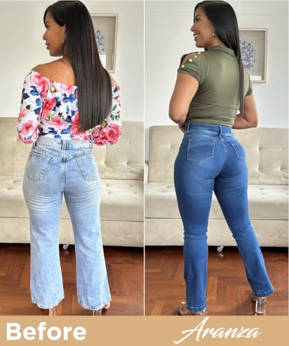 Pantalones Colombianos Levanta Cola | Butt Lifting Jeans for Women Colombian Jeans for Women Butt Lift Boot Cut Jeans Blue4