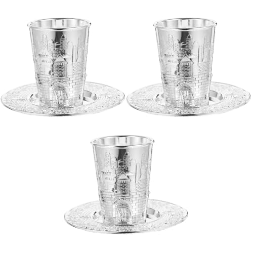 Tasse de stockage de vin gravée Mobestech pour illuminer vos repas de fêtes juives