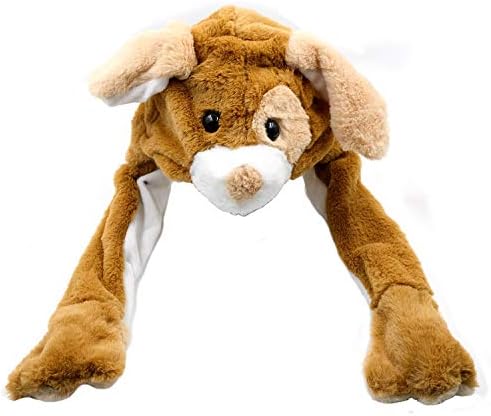 Cute Plush Animal Head Winter pop up Ears Hat Toy Warm Winter Fashion Clothing Accessories