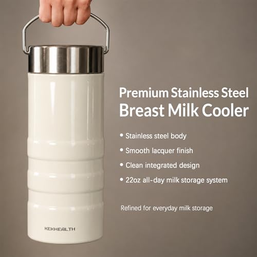 Miniatura 2 de Kekhealth Enfriador De Leche Materna De Portátil Para El Trabajo Y Los Viajes, Enfriamiento Continuo Las 24 Horas, Nevera 650ml De Leche Materna De Gran Capacidad Con 2 Botellas, Libre De Bpa