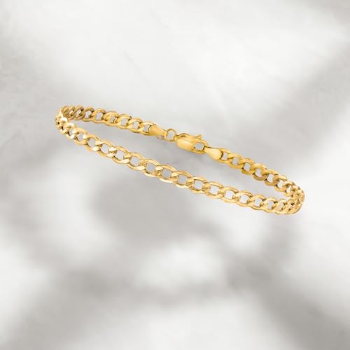 Ross-Simons 4.3mm 10kt Yellow Gold Curb-Link Bracelet3