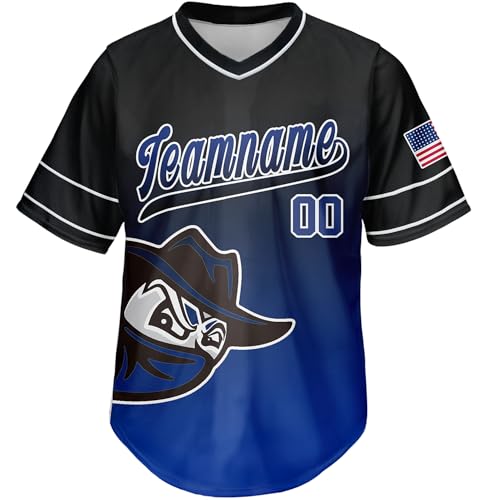 Custom Baseball Jersey Personalice su Nombre Nombre del Equipo y Número en Jersey miniatura 1