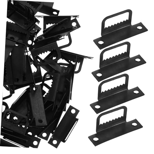 Image of 100pcs Shaped Metal Picture Hangers Easy to Install Photo Frame Hooks for Wall Mounting Paintings Mirrors Decorations Metal Picture Hanging Hardware