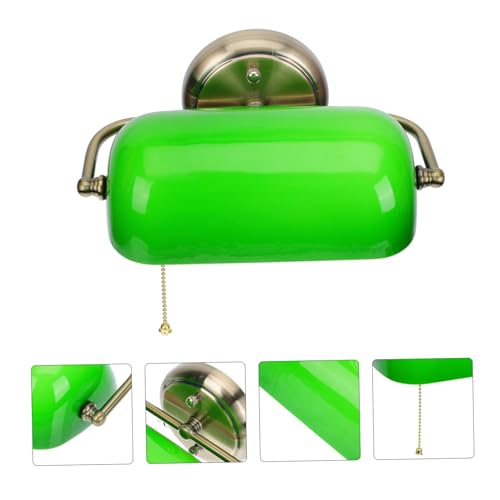 Lámpara de pared vintage verde y elegante con práctico interruptor de cremallera 3