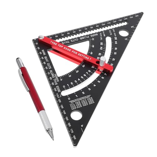 Équerre de menuisier réglable aluminium avec jauge de marquage précise