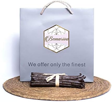 Madagascar Large Vanilla Beans – High Caliber - Bourbon - Grade A - 100% Natural - Non-GMO (8 OZ.)