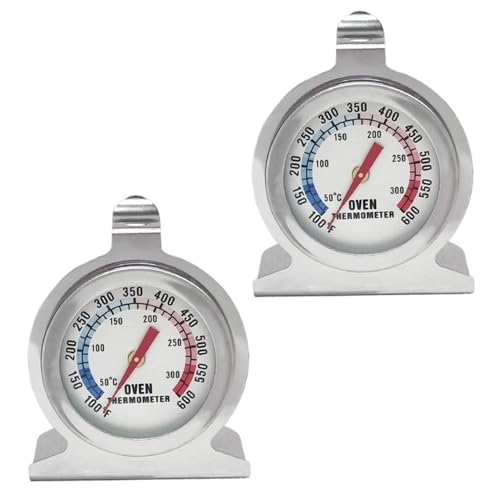 Thermomètre de réfrigérateur 2 pièces Thermomètre de four facile à lire Congélateur à cadran 2 '' avec crochet et support Température du réfrigérateur Aucune batterie requise pour la maison, les res