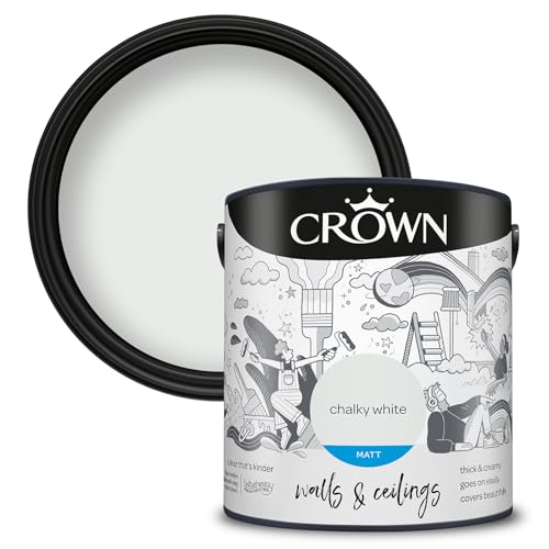 Crown Walls & Ceilings Peinture émulsion mate Blanc craie 2,5 l