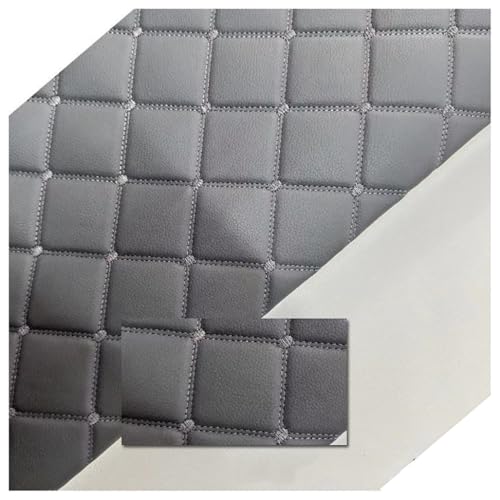Tela de polipiel gris para reparar asientos y cojines de coche desgastados
