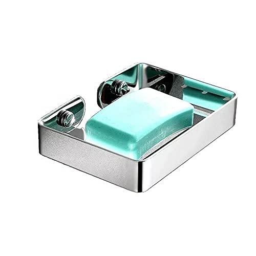 Image of JPS Stainless Steel 304 Grade Bathroom Soap Holder /Soap Stand /Soap Dish for Bathroom /Bathroom Accessories(Chrome Finish) - Made in India (Pack of 2)