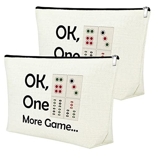 Set 2 Bolsas Cosméticas Mahjong para Mujeres