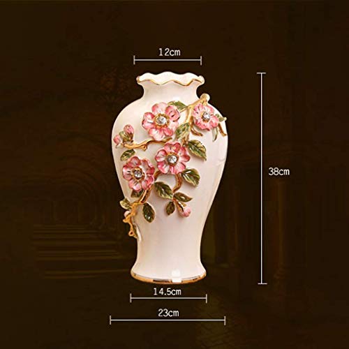 Vase en céramique salon grande taille ornement maison porcelaine - 2
