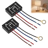 dimmer switch canac Diseño Compacto para una Integración Discreta en Cualquier Luminaria: Con unas dimensiones mínimas de tan solo 49 x 34 x 15 mm, este módulo se desliza fácilmente en el espacio reducido de una casquillo, la base de una lámpara o una caja de interruptores existente. Su formato compacto y su diseño discreto en color negro lo hacen prácticamente invisible una vez instalado, integrándose armoniosamente a la estética de su lámpara de escritorio o de mesa sin alterar su apariencia original.