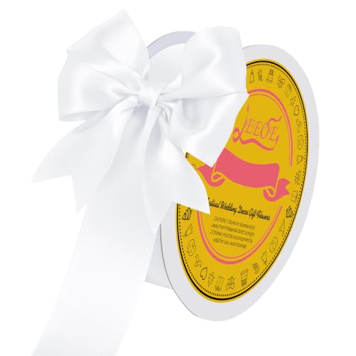 Image of Double Face White Satin Ribbon 1-1 /2 inch X 50 Yards Polyester White Ribbon for Gift Wrapping Very Suitable for Weddings Party Hair Bow Invitation Decorations and More