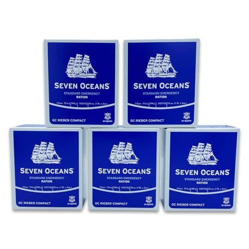 Seven Oceans Energieriegel Outdoor Bar Notfallnahrung - 45 Riegel 5-Tages Vorrat für 1 Erwachsenen - Lang haltbare, kompakte und nährstoffreiche Überlebensnahrung für Krisensituationen