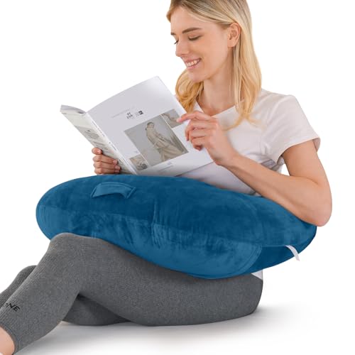 Almohada de lactancia multifuncional con funda de algodón 100 % en forma de U, lavable, regalos para madres