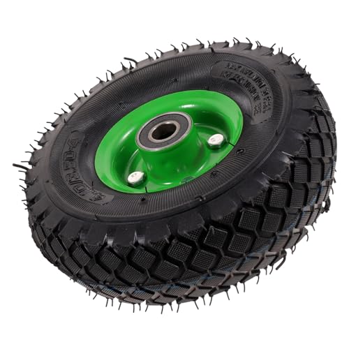 HYTROVE 充気式ゴム製ガーデンカートヤ 耐衝撃 耐摩耗 静音設計 軽量ポータブル 手押し車 芝刈り機交換用