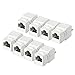 Aexit RJ 45 Distribution electrical keyston-e Jack Module Cat 5E FTP 500 Mhz 10GB No Tools Needed - 8 Pack White