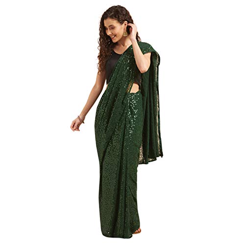 Deepika Padukone Sequins Saree Ideas