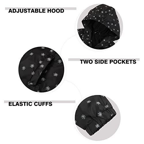 Image of SUNDAY ROSE Boys Girls Rain Jackets Lightweight Waterproof Hooded Printed Raincoats Windbreakers for Kids
