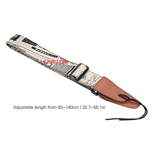 HUIOP Confortable réglable épaule de sangle de guitare en cuir synthétique termine pour Acoustic Folk Classique Guitares électriques Basse,sangles de guitare électrique - Les Beatles, Paul McCartney, John Lennon, RIngo Starr, George Harrison HUIOP Confortable réglable épaule de sangle de guitare en cuir synthétique termine pour Acoustic Folk Classique Guitares électriques Basse,sangles de guitare électrique – Image 3