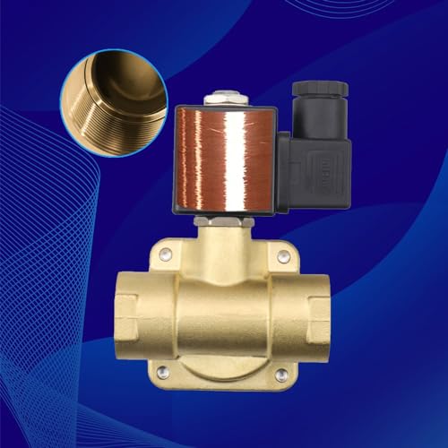 Électrovanne normalement fermé 1-1/2" en laiton pour régulation de compression 16 Kg - 7