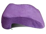 Via Express L Shape Memory Foam Pillow – Perfect for Knee Pain, Back Pain and Spine Alignment - Nap Sleeping Face Pillow 12 x 4.5 x 9 inches (Purple)