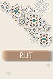  RUT: Personalized Name Journal for RUT, Cute Lined Notebook with Pink flower, Black Cover, notebook Blank Lined Writing Pages Journal with Personalized Name 6x9, 110 pages