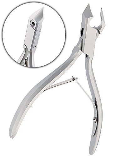 HiTech Mini Design Kopfschneider mit halber Schneide 12cm Nagelzange für Fußpflege, 12 cm
