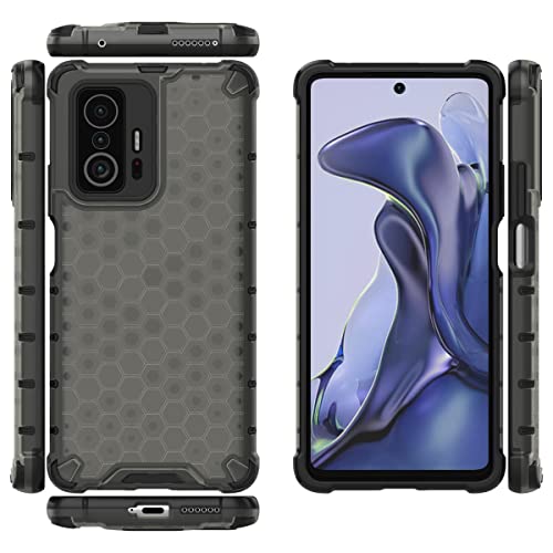 Image of Glasgow Back Case Cover Designed for [ Xiaomi 11T 5G / 11T Pro 5G ] (Stylish Look | Shock Proof) - Black