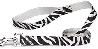 Animal Print Safari Dog Leads Leash Cheetah Zebra Leopard Design 6 or 4 Ft Leash(6 Feet Zebra)