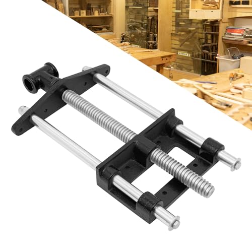 WFIETN - Alicates delanteros, tornillo de banco de madera resistente, pinza manual de 8,66 pulgadas para banco de cepillado, tornillo de banco de madera para amantes de la madera