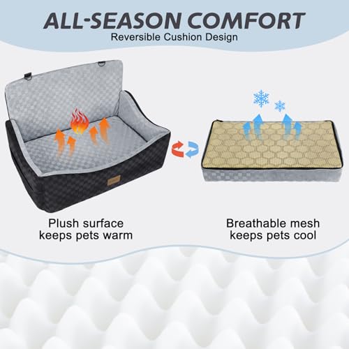 JOEJOY Reversible Dog Car Bed 55 lbs
