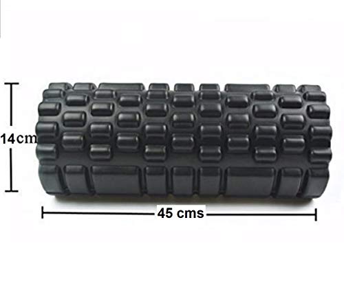 Image of Bodylastics 45cms Foam Roller for Deep Tissue Massage, Relief from Sore Muscles Pain, Pre & Post Exercise Fitness Workout Sessions