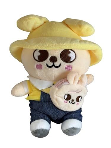 Thyoeun Skzoo Animal Sitting Plush Doll Set - 22cm with Removable Clothes & Backpack - Limited Edition SKZ Plushies - Concert Merch Gift