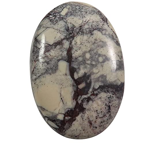 Jaspe exotique ovale cabochon gemme porcelaine naturelle en vrac 44,25 cts