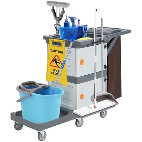 TROPOW Commercial Janitorial Cleaning Cart Cover