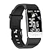 Produktbild Smartwatch, T1S EKG Körpertemperatur Herzfrequenzmesser Anruferinnerung Fitness Armband Smartwatches für Android IOS,Schwarz