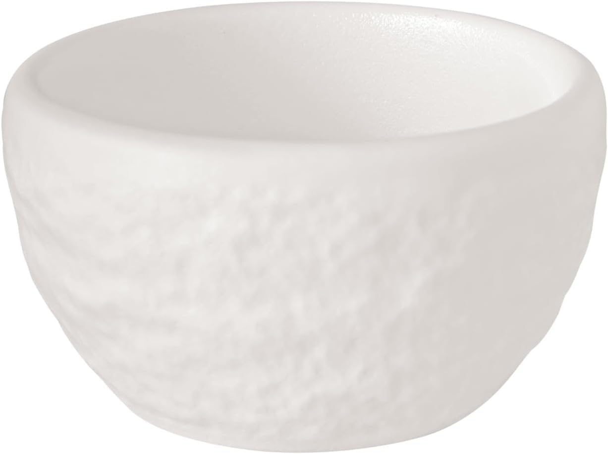 Villeroy & Boch - Manufacture Rock Blanc Egg Cup White, Dishwasher-Safe, matt Slate Look, Modern Design, Suitable a Shot Glass/Schnapps Glass, Premium Porcelain