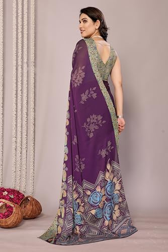 Image of MIRCHI FASHION Saree for Woman Chiffon Tie Dye Printed | Lightweight Daily Wear Women's Sari with Unstitched Blouse Piece (Available in 10 Colors)