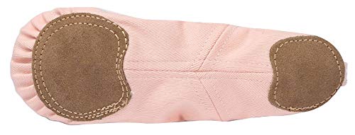 Image of Linodes Stretch Canvas Split Sole Ballet Shoe for Women and Girls Dance | Stretch canvas upper, Breathable, Leather split sole, Stretch-to-fit, For women and girls, Flexible, Comfortable, Lightweight